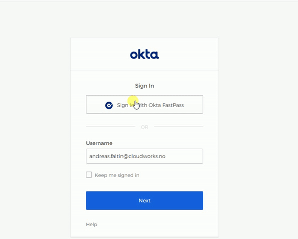 Okta FastPass